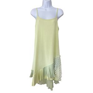 Vintage Pretty Angel Y2k Fairy Whimsical Asymmetrical Boho Cami Dress Size M